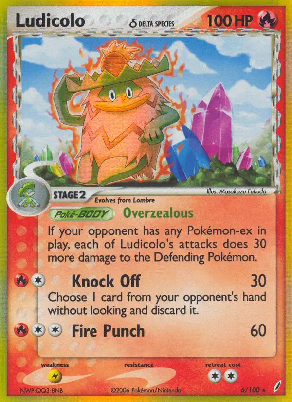 Ludicolo δ 6 Crystal Guardians Pokesingles