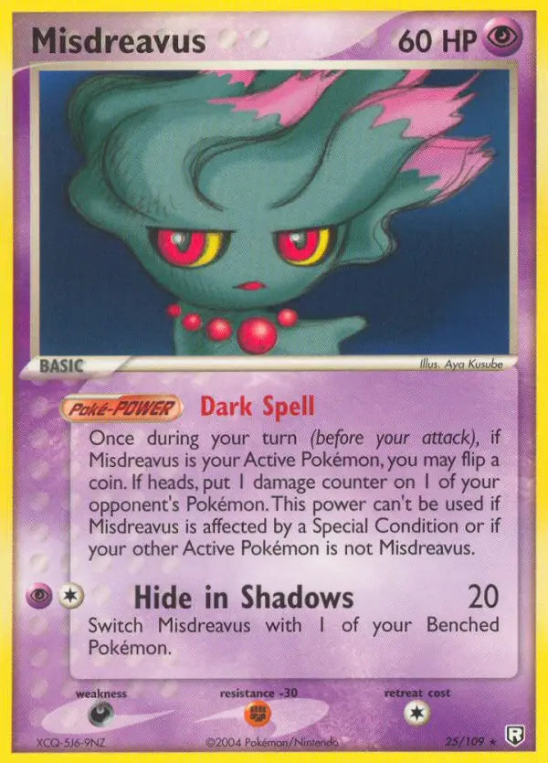 Misdreavus 25 Team Rocket Returns Pokesingles