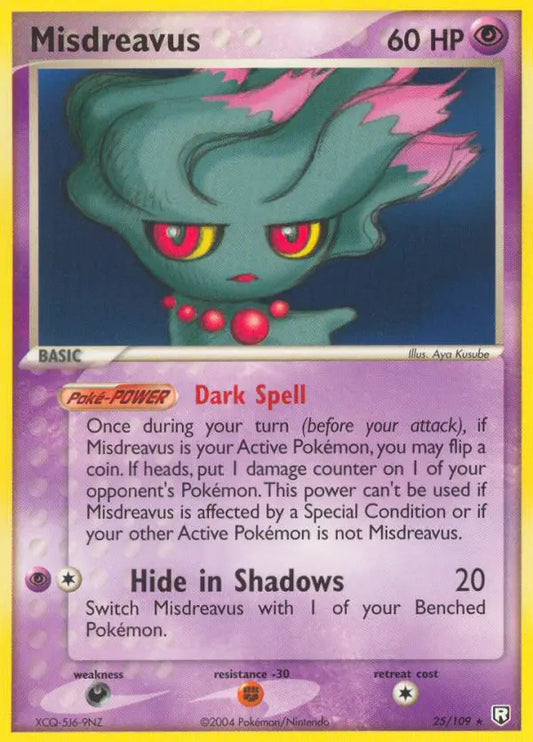 Misdreavus 25 Team Rocket Returns Pokesingles