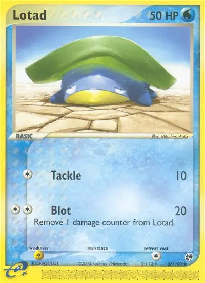 Lotad 67 Sandstorm Pokesingles