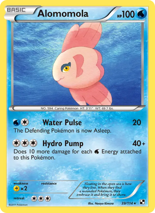 Alomomola 39 Black & White Pokesingles