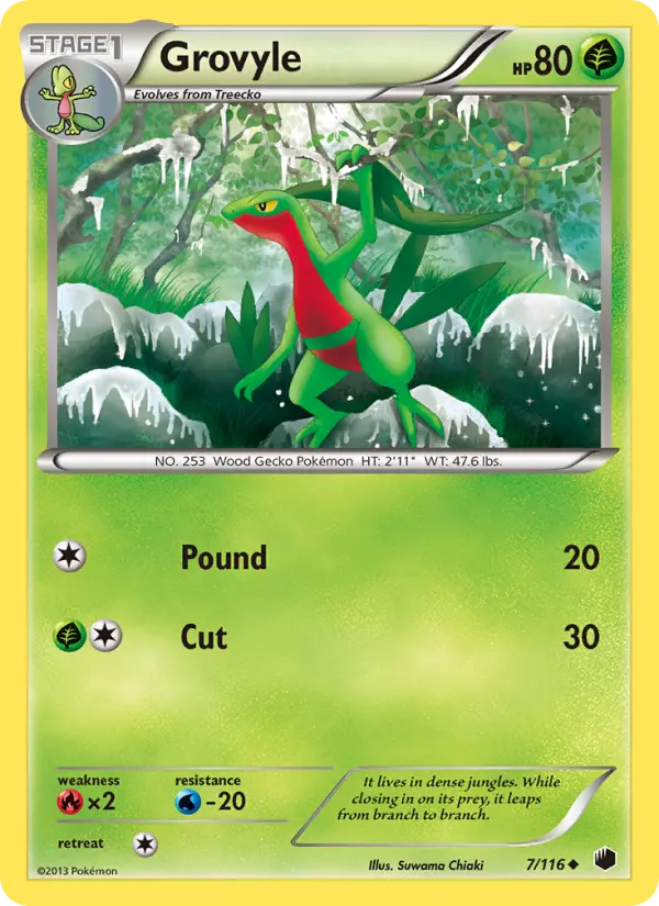 Grovyle 7 Plasma Freeze Pokesingles
