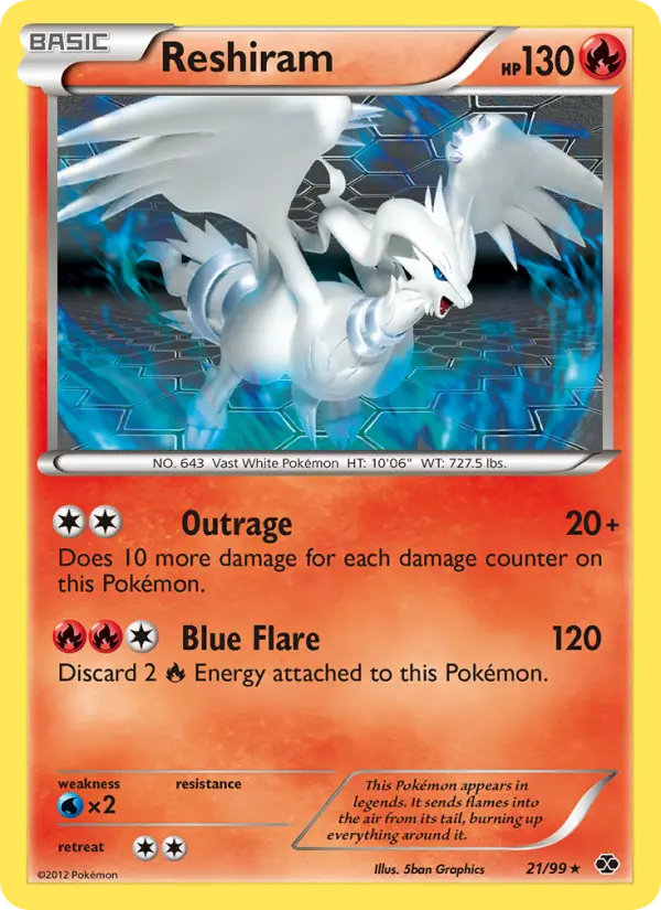 Reshiram 21 Next Destinies Pokesingles