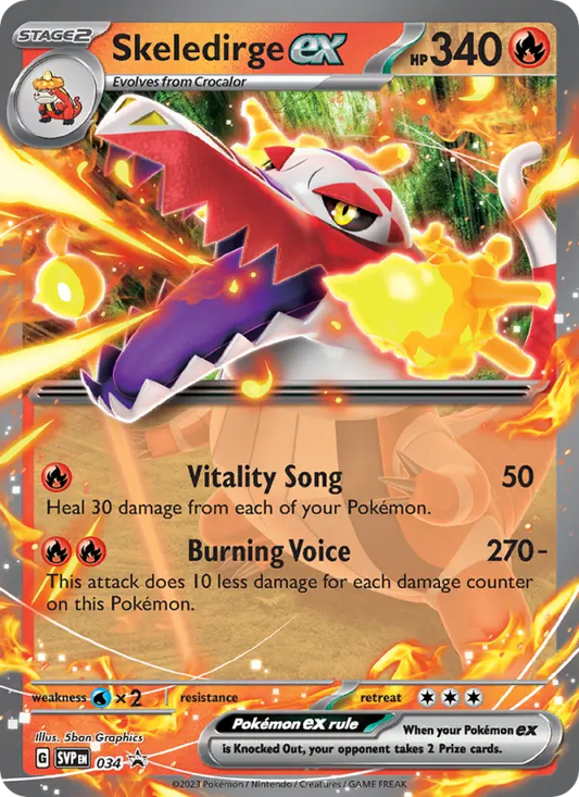 Skeledirge ex 34 SVP Black Star Promos Pokesingles