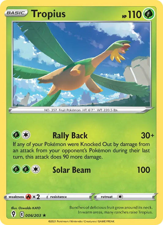 Tropius 6 Evolving Skies Pokesingles