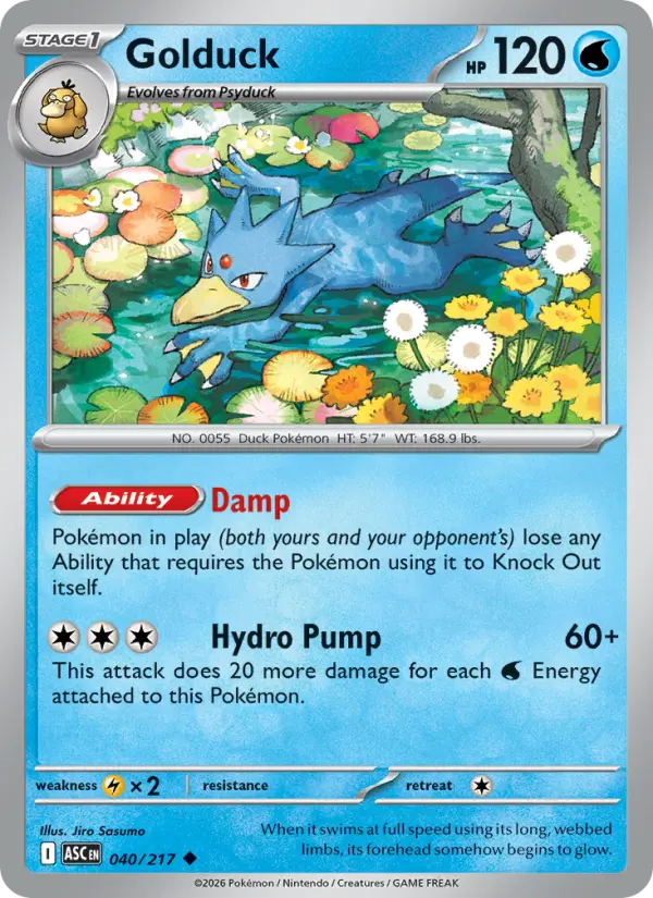 Golduck 40 Ascended Heroes Pokesingles