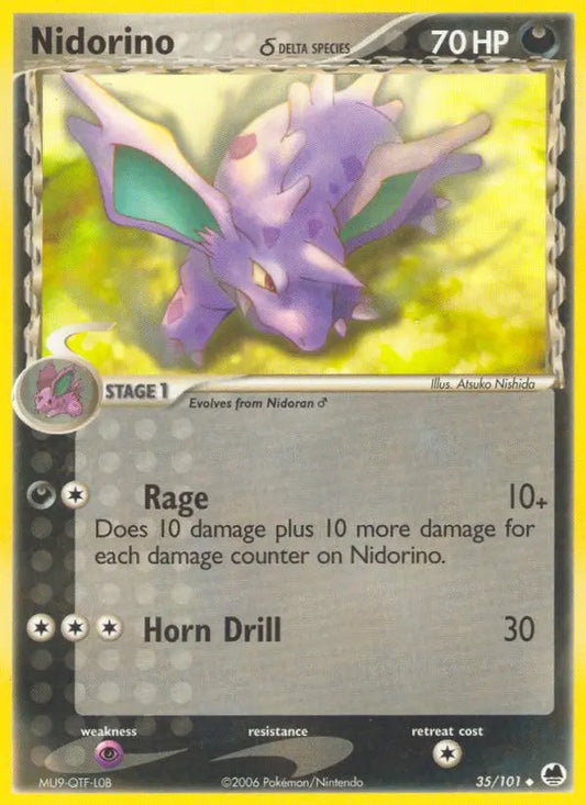 Nidorino δ 35 Dragon Frontiers Pokesingles