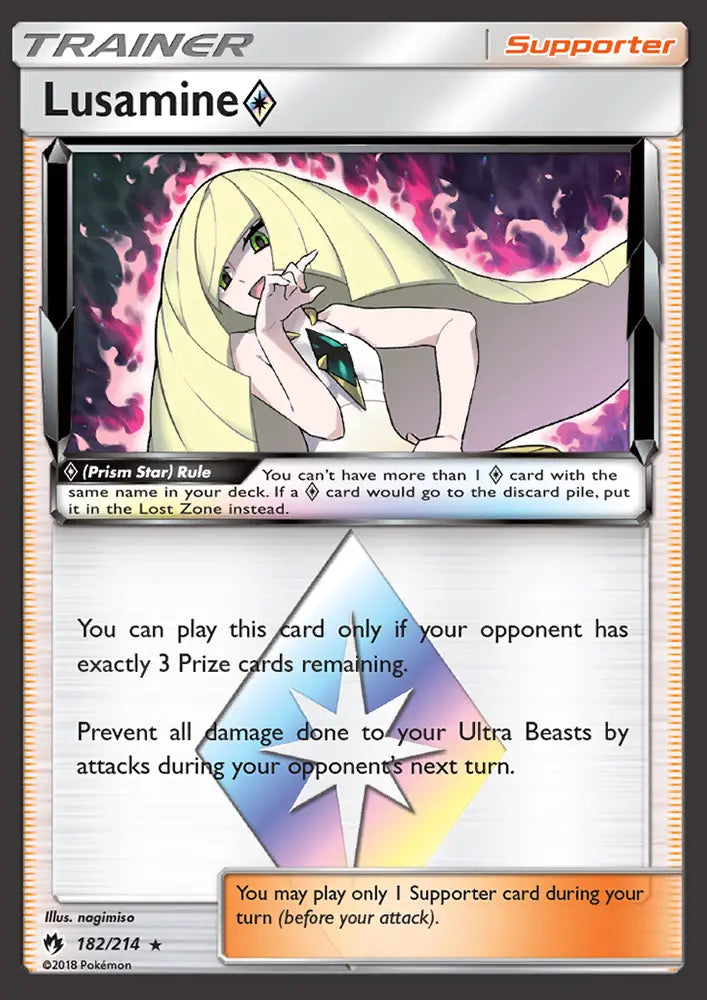 Lusamine ◇ 182 Lost Thunder Pokesingles