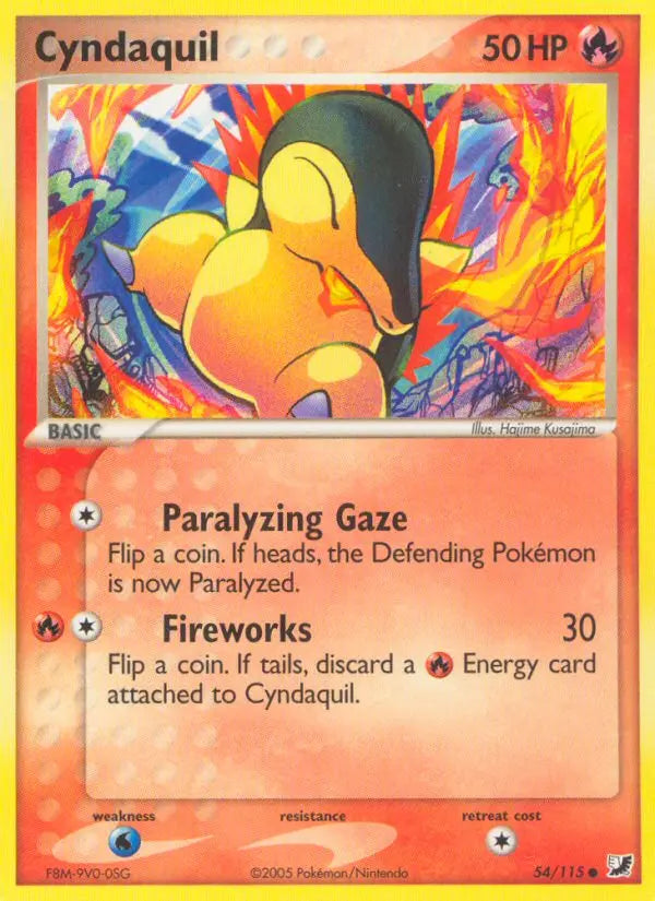 Cyndaquil 54 Unseen Forces Pokesingles