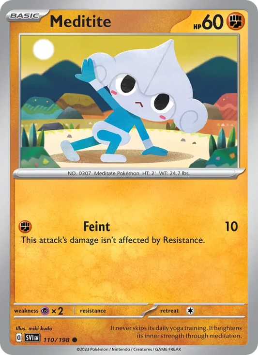 Meditite 110 Scarlet & Violet Pokesingles