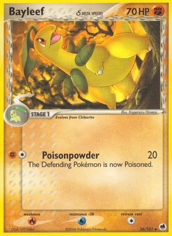 Bayleef δ 26 Dragon Frontiers Pokesingles