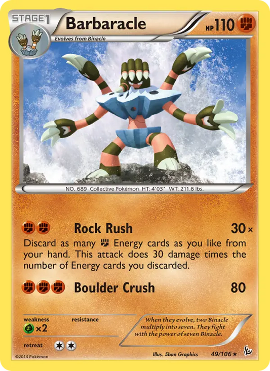 Barbaracle 49 Flashfire Pokesingles