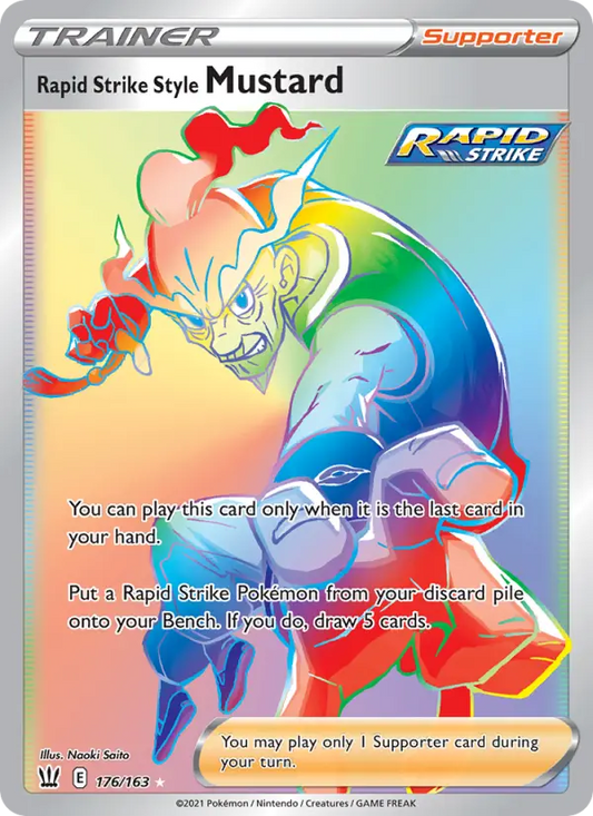 Rapid Strike Style Mustard 176 Battle Styles Pokesingles