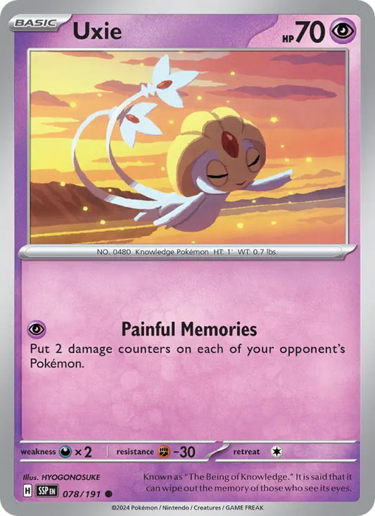 Uxie 78 Surging Sparks Pokesingles