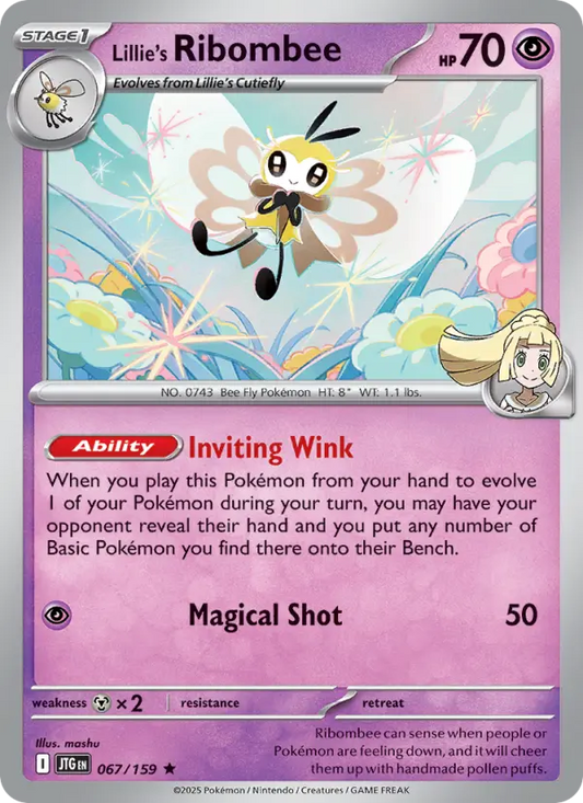Lillie's Ribombee 67 Journey Together Pokesingles
