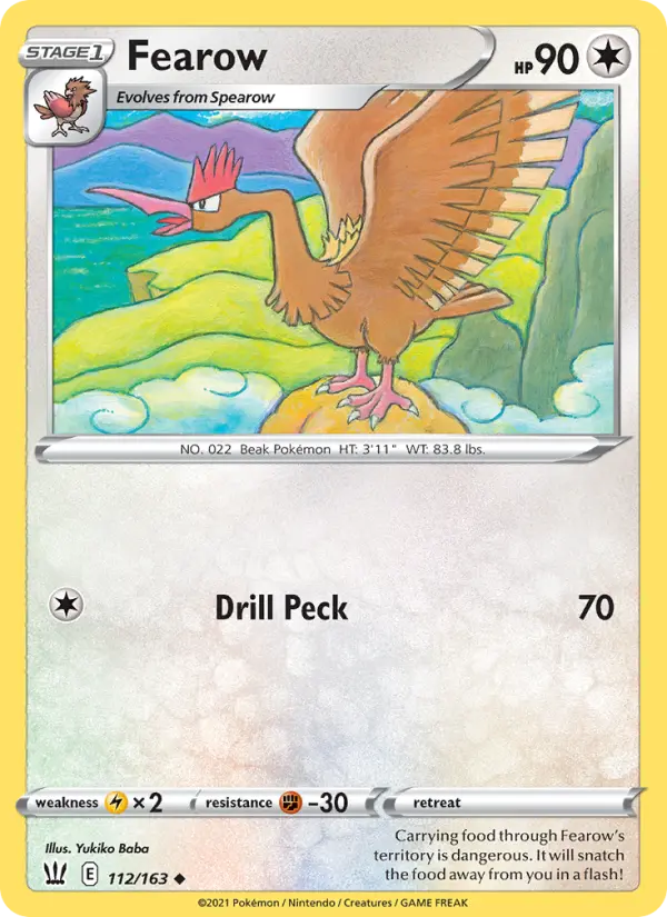 Fearow 112 Battle Styles Pokesingles
