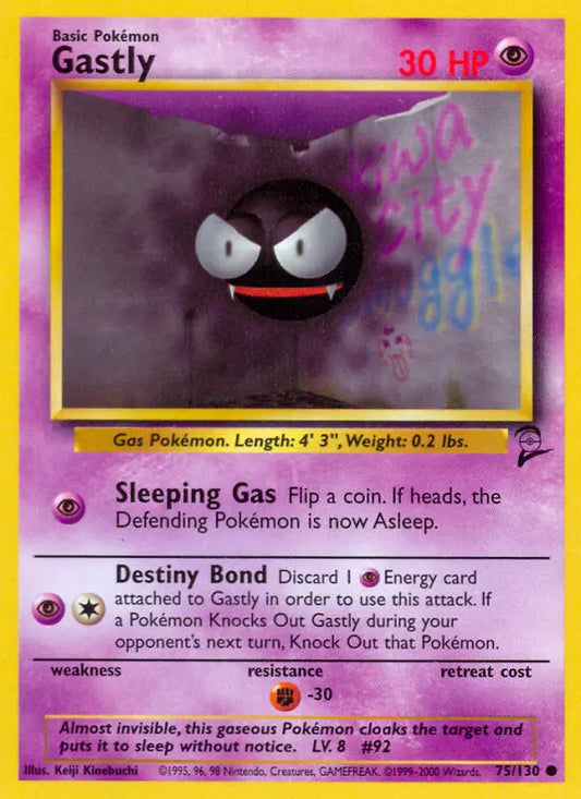 Gastly 75 Base Set 2 Pokesingles