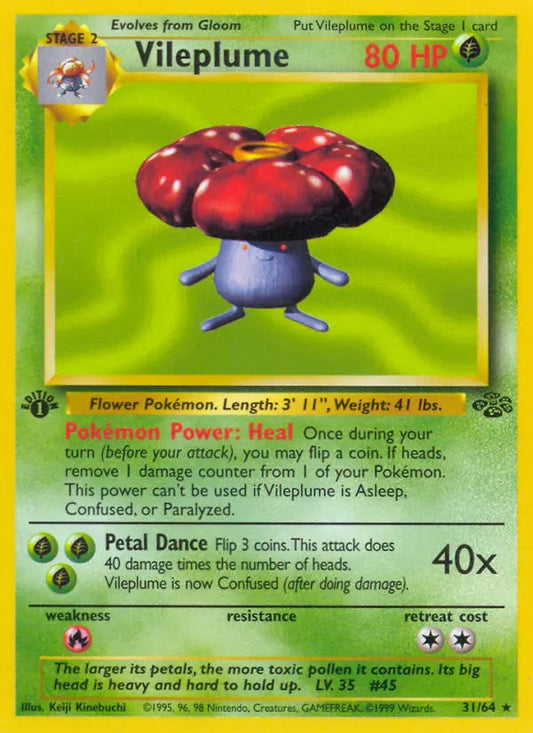 Vileplume 31 Jungle Pokesingles