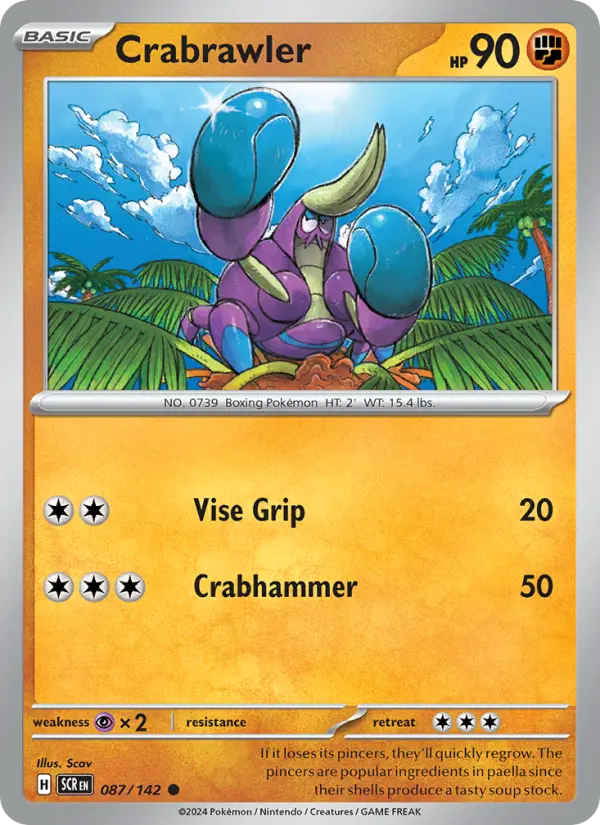Crabrawler 87 Stellar Crown Pokesingles