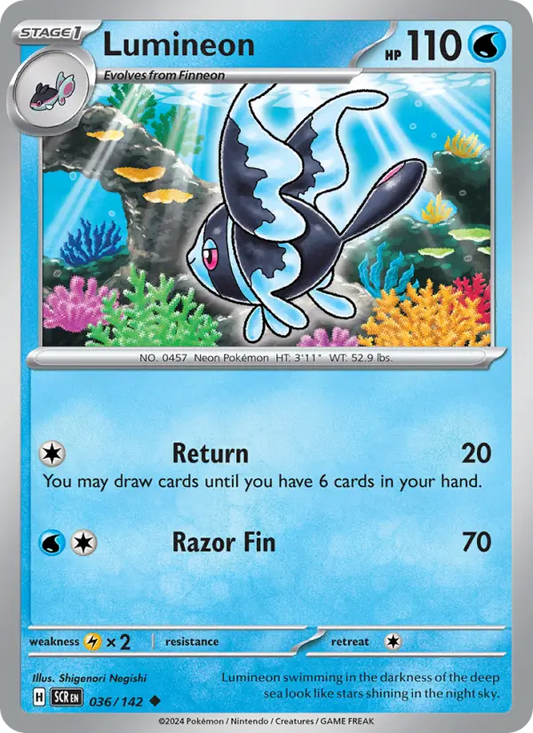 Lumineon 36 Stellar Crown Pokesingles