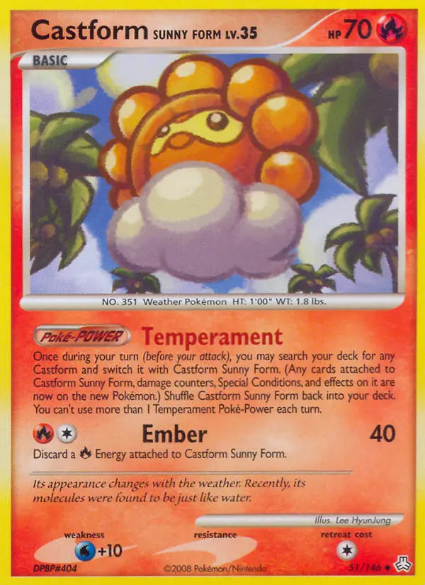 Castform Sunny Form 51 Legends Awakened Pokesingles
