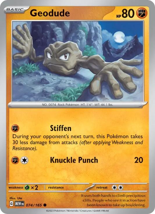 Geodude 74 151 Pokesingles