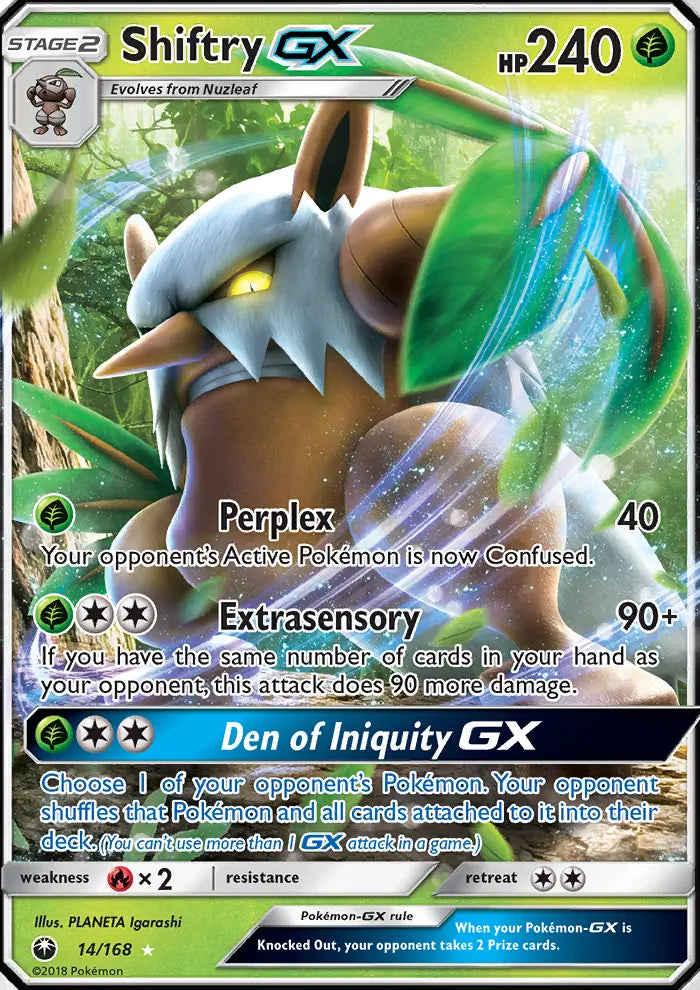 Shiftry GX 14 Celestial Storm Pokesingles