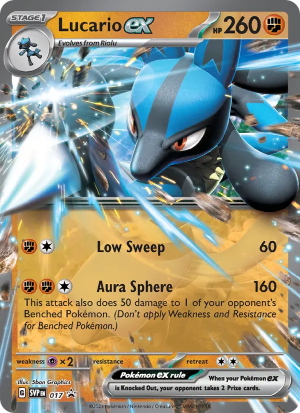 Lucario ex 17 SVP Black Star Promos Pokesingles