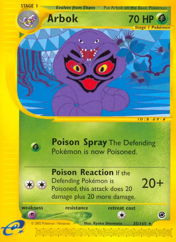 Arbok 35 Expedition Base Set Pokesingles