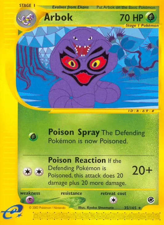 Arbok 35 Expedition Base Set Pokesingles