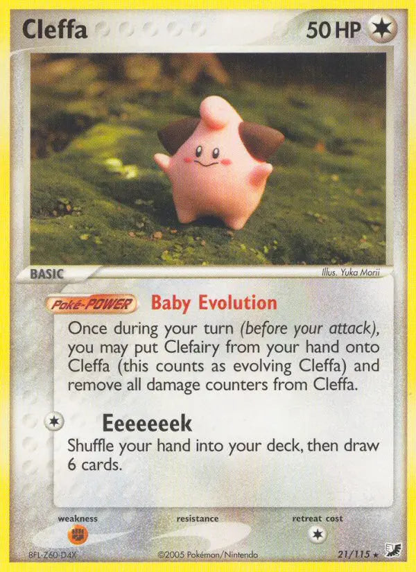 Cleffa 21 Unseen Forces Pokesingles