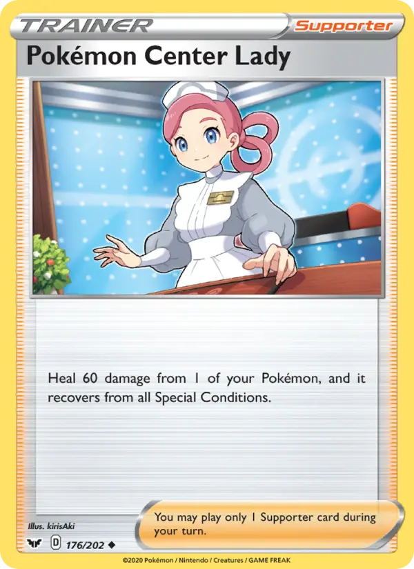 Pokémon Center Lady 176 Sword & Shield Pokesingles