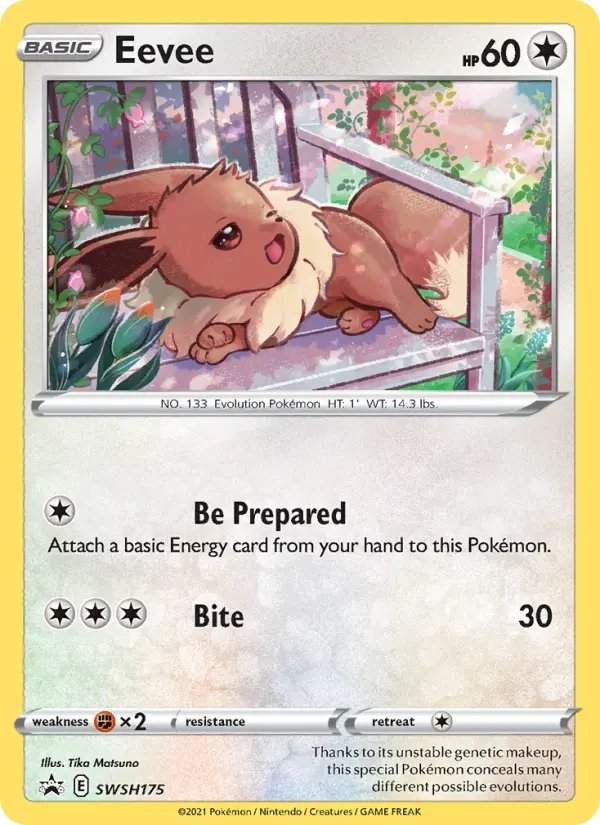 Eevee SWSH175 SWSH Black Star Promos Pokesingles