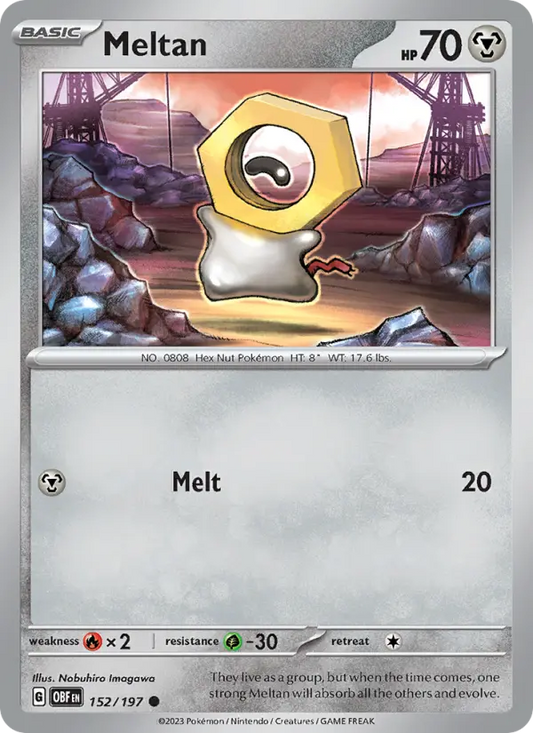 Meltan 152 Obsidian Flames Pokesingles