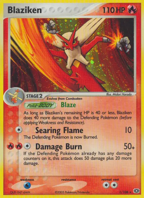 Blaziken 1 Emerald Pokesingles