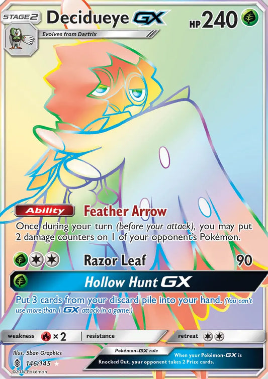 Decidueye GX 146 Guardians Rising Pokesingles