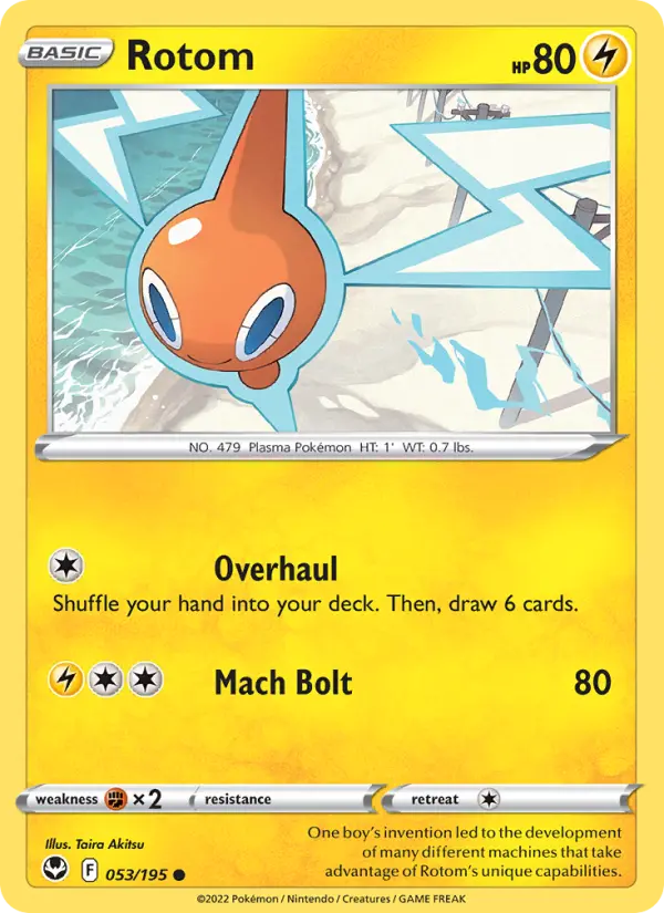 Rotom 53 Silver Tempest Pokesingles