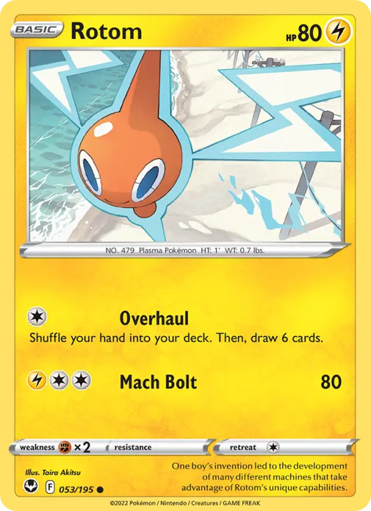 Rotom 53 Silver Tempest Pokesingles