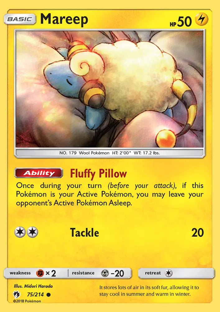 Mareep 75 Lost Thunder Pokesingles