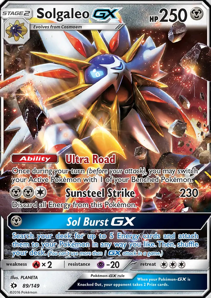Solgaleo GX 89 Sun & Moon Pokesingles