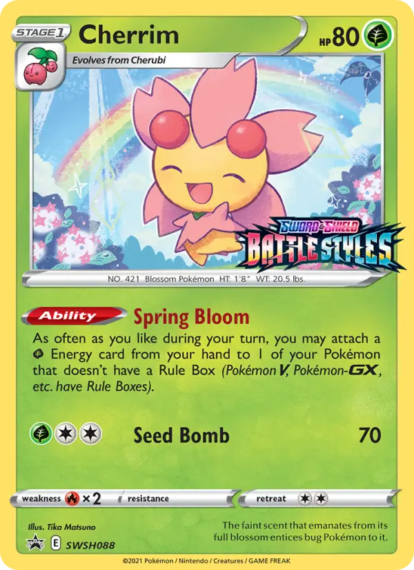 Cherrim SWSH088 SWSH Black Star Promos Pokesingles