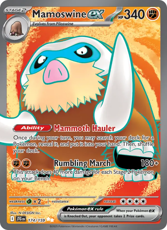 Mamoswine ex 174 Journey Together Pokesingles