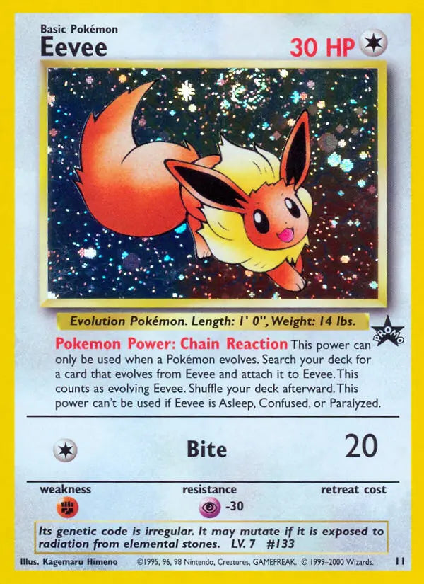 Eevee 11 Wizards Black Star Promos Pokesingles