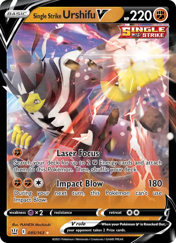 Single Strike Urshifu V 85 Battle Styles Pokesingles