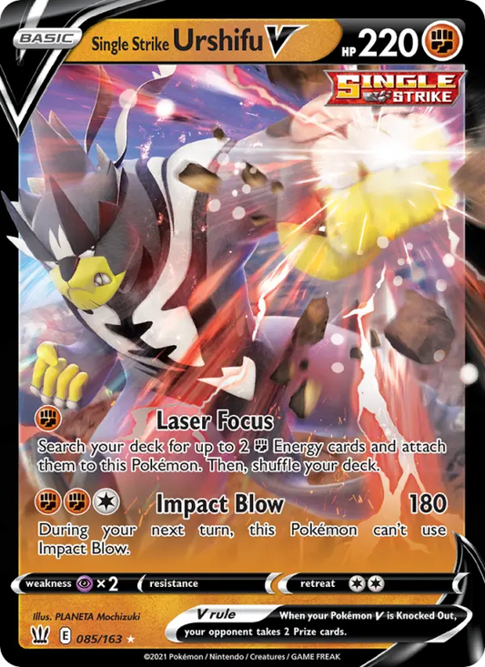 Single Strike Urshifu V 85 Battle Styles Pokesingles