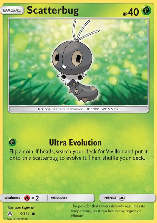 Scatterbug 6 Forbidden Light Pokesingles