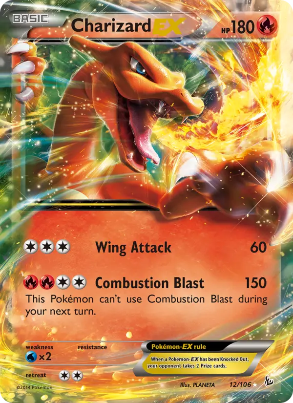 Charizard EX 12 Flashfire Pokesingles