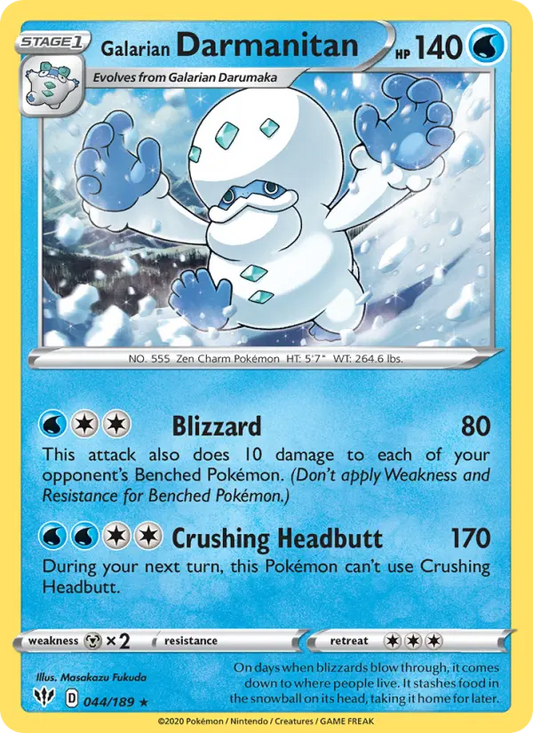 Galarian Darmanitan 44 Darkness Ablaze Pokesingles