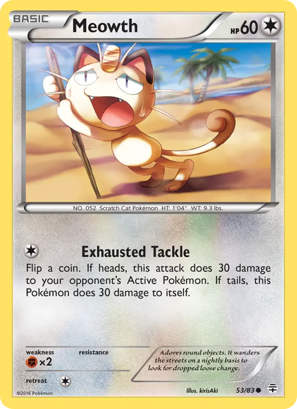 Meowth 53 Generations Pokesingles