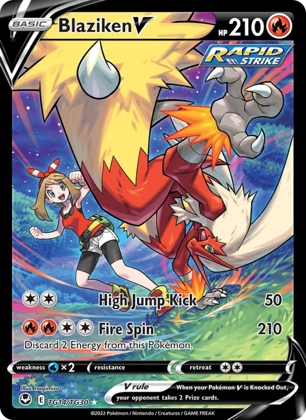Blaziken V TG14 Silver Tempest Pokesingles